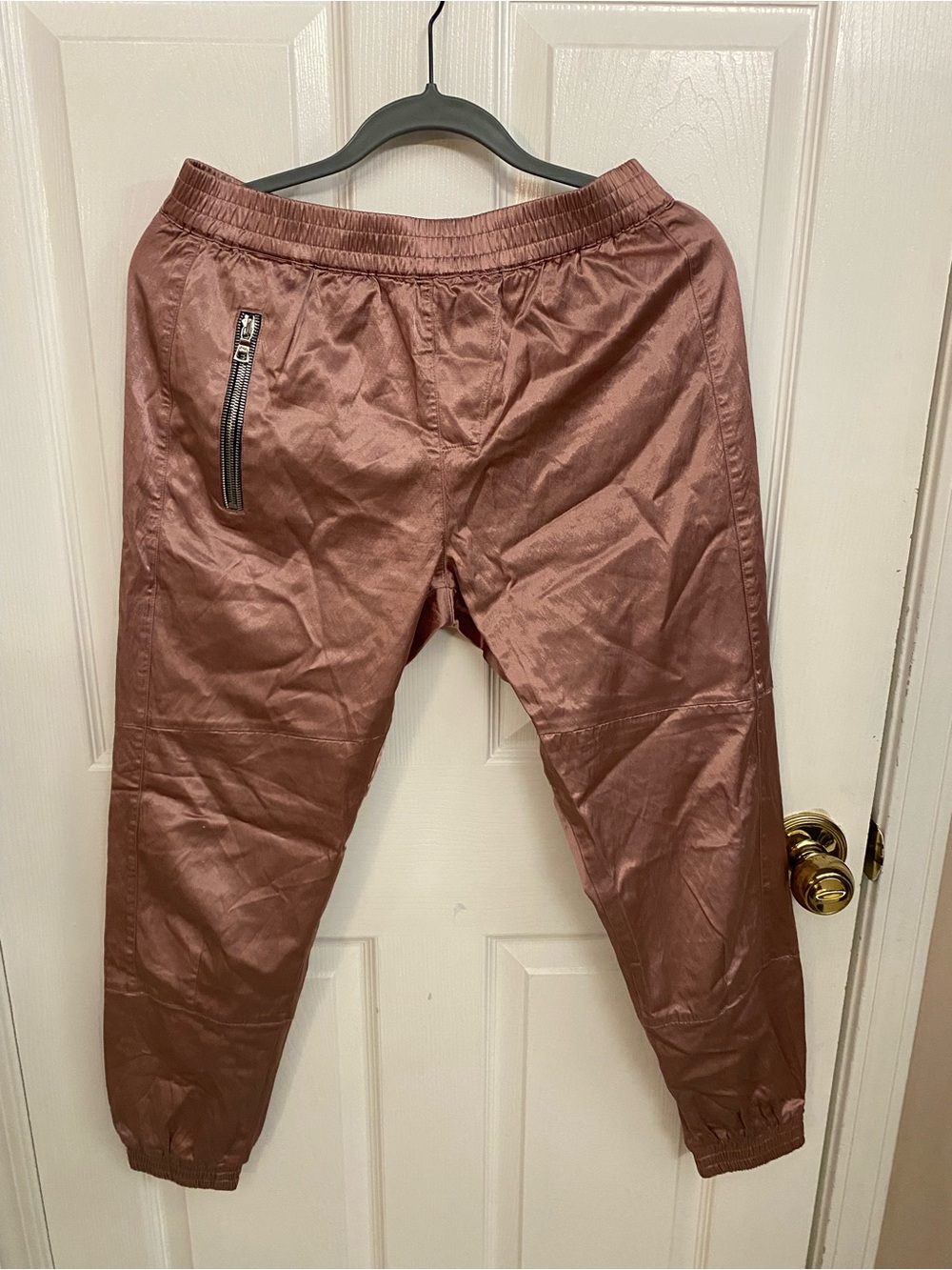 Women’s  Elastic Waist Jogger Pants - Dusty Rose